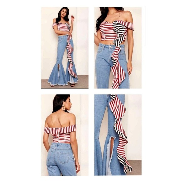 ASILIO THE LABEL australia revolve crop pin-up free people top $225 au-8 / us-4 - Picture 7 of 12